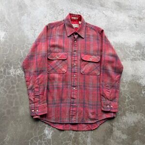 True vintage 70's Sears Roebucks & Co Wool Flannel button up shirt